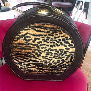 Leopard Print Train Case
